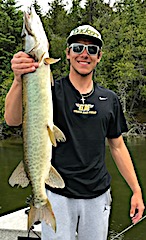 Great catch Muskie Fishing in Canada at Fireside Lodge by Jordan Calta
